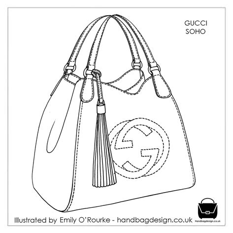 gucci bag drawing easy|Gucci diy.